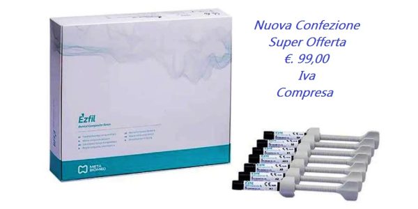 Nexcomp EZIFIL composito Meta Biomed- kit 7 siringhe + P & Bond + Etchant