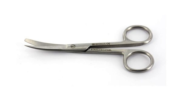 Forbici curve - punte alterne - 11,5 cm