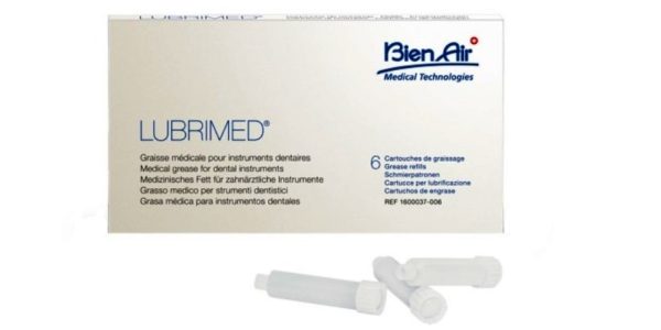 Lubrimed Grasso Medicale per la lubrificazione dei Manipoli - 6 cartucce - Bien Air